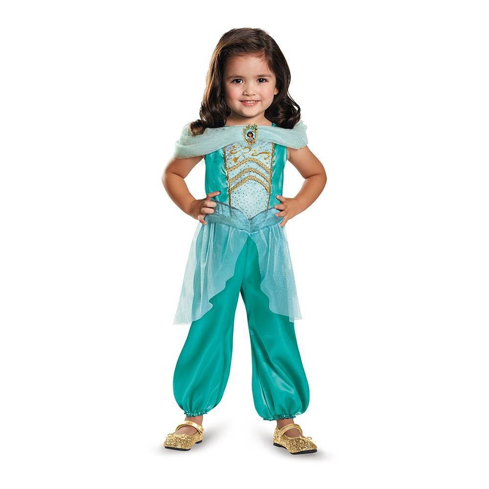 slide 1 of 5, Toddler Disney Princess Jasmine Halloween Costume Jumpsuit 3-4T, 1 ct