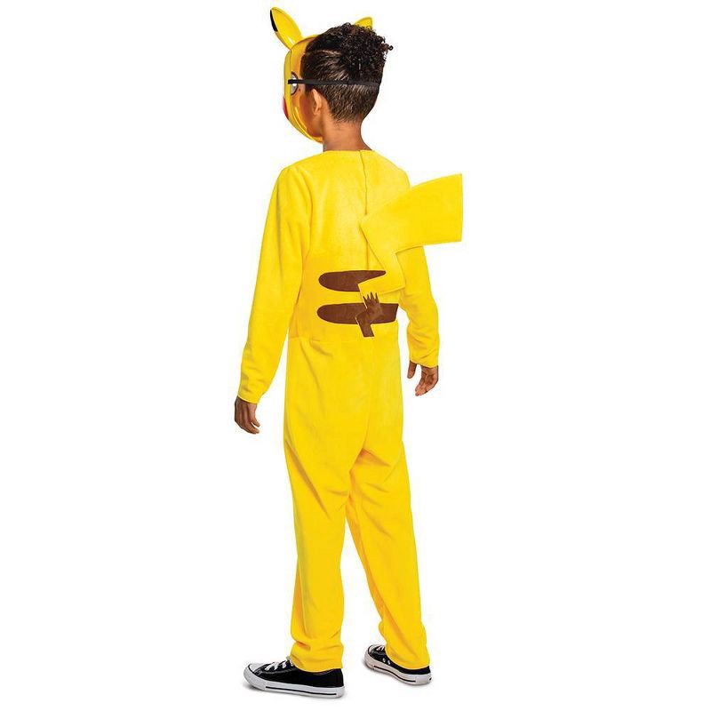 slide 2 of 6, Pokemon Kids' Pokémon Pikachu Classic Halloween Costume Jumpsuit M (7-8), 1 ct