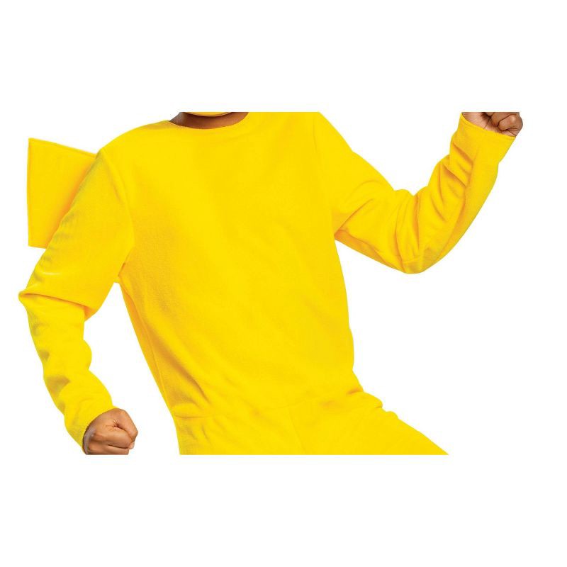 slide 4 of 6, Pokemon Kids' Pokémon Pikachu Classic Halloween Costume Jumpsuit M (7-8), 1 ct