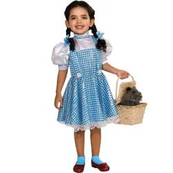 Rubies Kids' the Wizard of Oz Dorothy Halloween Costume Dress with Hair Bow M
