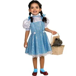 Rubies Kids' the Wizard of Oz Dorothy Halloween Costume Dress with Hair Bow S