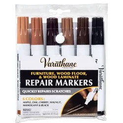 Rust-Oleum 6pk Varathane Wood Repair Markers Warm Tone