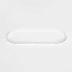 Modern Soft Touch Tray White - Threshold™