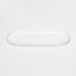 Modern Soft Touch Tray White - Threshold™