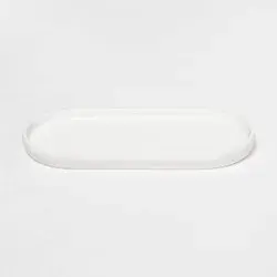 Modern Soft Touch Tray White - Threshold™