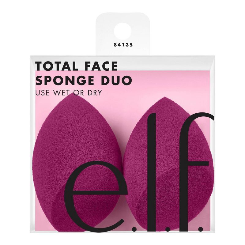 slide 2 of 5, e.l.f. Total Face Sponge Duo - 2ct, 2 ct