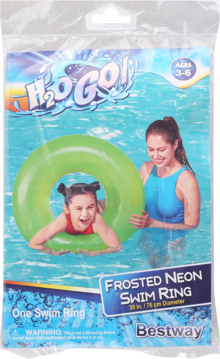 slide 6 of 9, H2O GO! Frosted Neon Swim Ring 1 ea, 1.0 ct