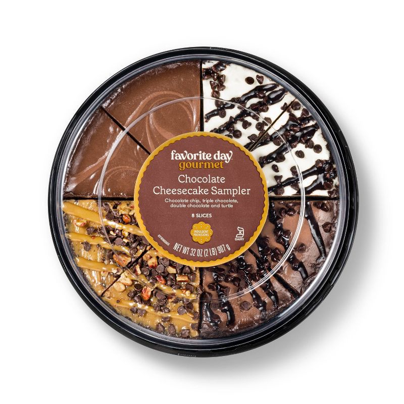 slide 1 of 3, Chocolate Cheesecake Sampler - 8in/32oz - Favorite Day™, 32 oz