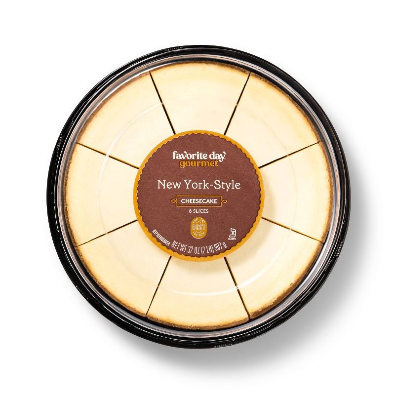 slide 1 of 3, New York-Style Cheesecake - 8in/32oz - Favorite Day™, 32 oz