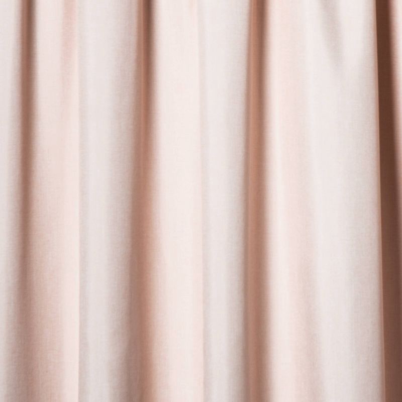 slide 4 of 4, 42"x84" Room Darkening Heathered Window Curtain Panel Pink - Room Essentials™: Noise Reduction, UV Protection, Thermal Insulated, 1 ct