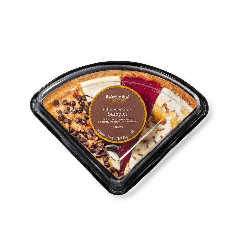 slide 1 of 3, Cheesecake Sampler - 12oz/4ct - Favorite Day™, 4 ct; 12 oz