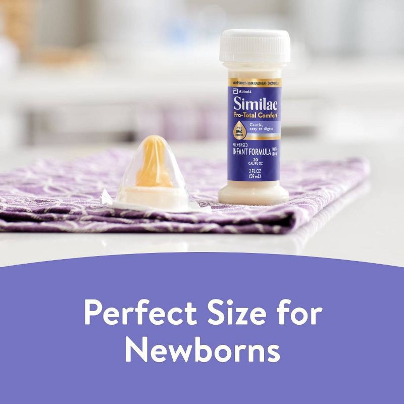 slide 7 of 12, Similac Pro-Total Comfort Ready to Feed Infant Formula Bottles - 2 fl oz/8ct, 8 ct; 2 fl oz