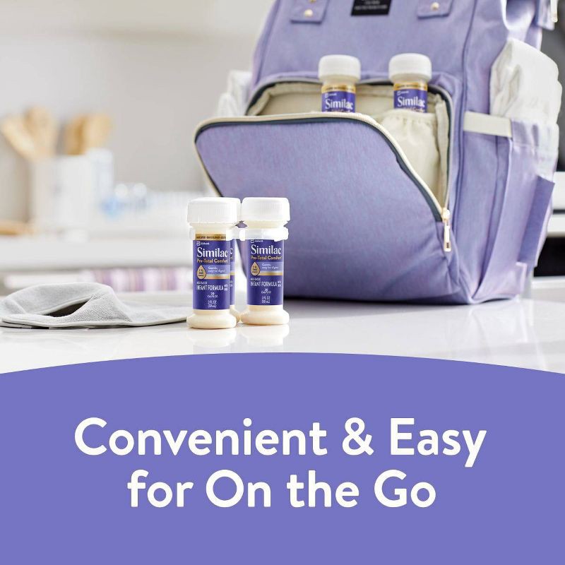 slide 8 of 12, Similac Pro-Total Comfort Ready to Feed Infant Formula Bottles - 2 fl oz/8ct, 8 ct; 2 fl oz