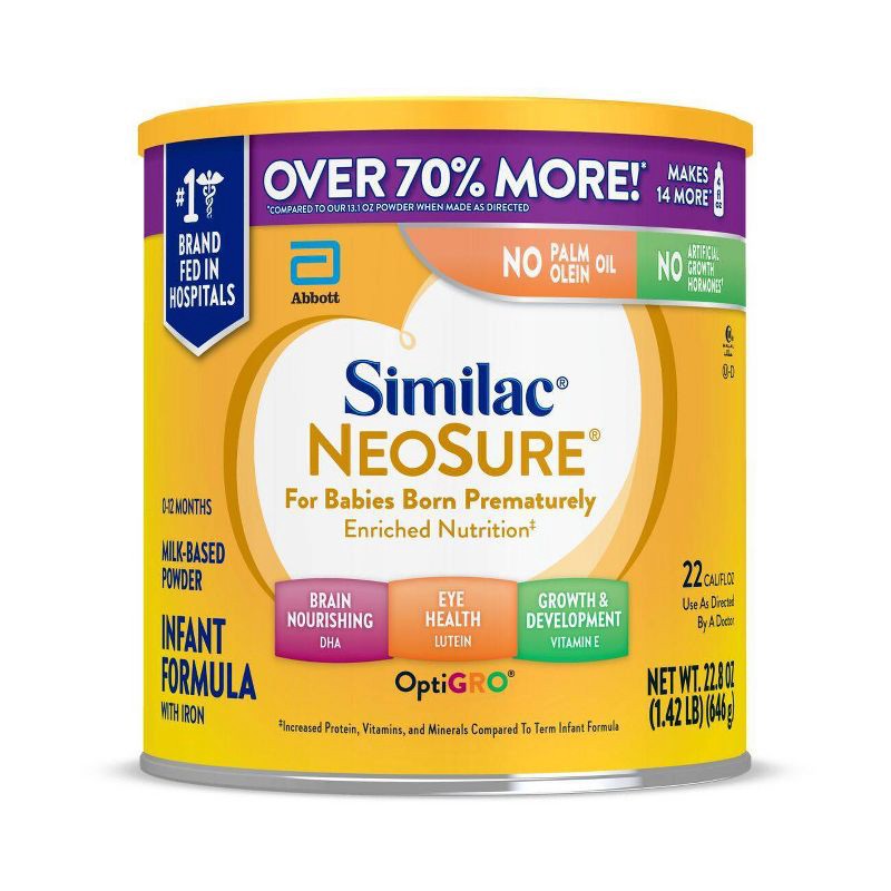 slide 1 of 10, Similac Neosure Powder Infant Formula - 22.8oz, 22.8 oz