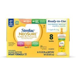 Similac Neosure Ready to Feed Infant Formula Bottles - 2 fl oz Each/8ct