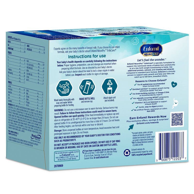 slide 11 of 12, Enfamil EnfaCare Nursettes Ready to Feed Infant Formula Bottles - 2 fl oz/6ct, 6 ct; 2 fl oz