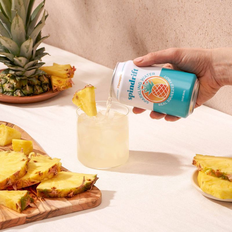 slide 5 of 6, Spindrift Pineapple Sparkling Water - 8pk/12 fl oz Cans, 8 ct; 12 fl oz
