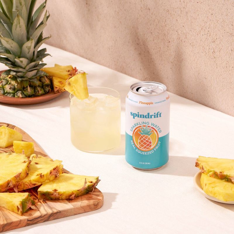slide 6 of 6, Spindrift Pineapple Sparkling Water - 8pk/12 fl oz Cans, 8 ct; 12 fl oz