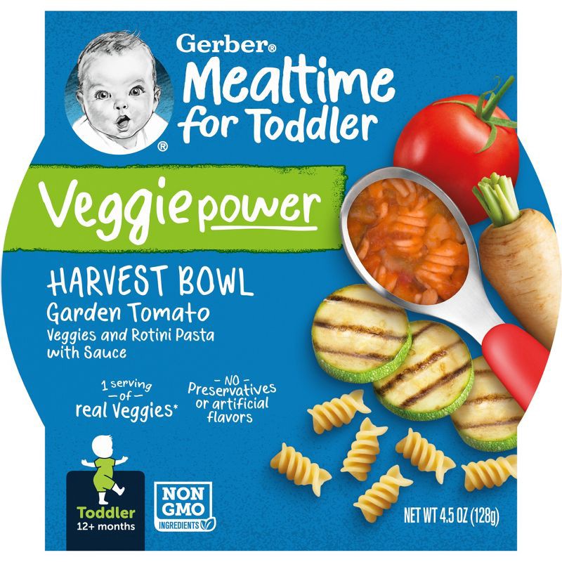 slide 1 of 6, Gerber Baby FoodHarvest Bowl Garden Tomato Toddler Meals - 4.5oz, 4.5 oz