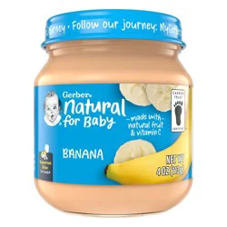 Gerber 1st Food Natural Glass Banana Baby Meals - 4oz