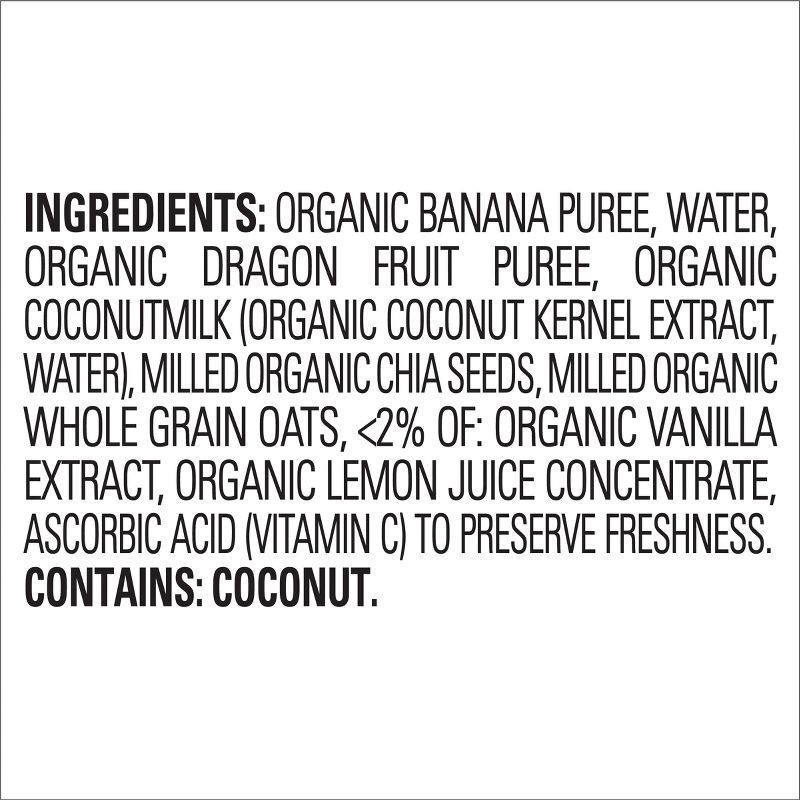 slide 3 of 7, Happy Baby Happy Tot Super Morning Dairy-Free Organic Bananas, Dragonfruit, Coconut Milk, Oats & Chia Toddler Pouch - 4oz, 4 oz