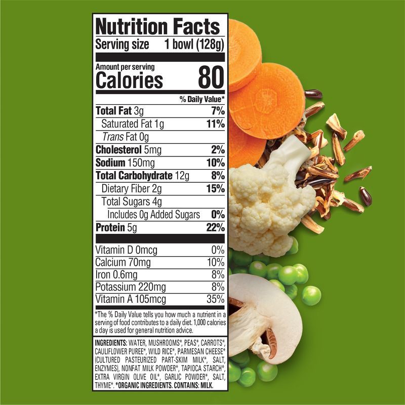 slide 3 of 4, Happy Baby Happy Tot Organics Organic Gluten Free Veggies & Wild Rice with Mushrooms & Parmesan - 4.5oz, 4.5 oz
