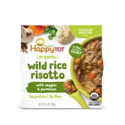 Happy Baby Happy Tot Organics Organic Gluten Free Veggies & Wild Rice with Mushrooms & Parmesan - 4.5oz