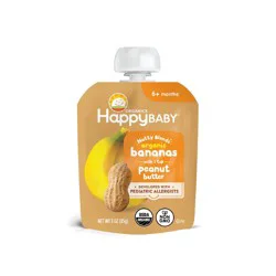Happy Baby Nutty Blends Organic Bananas & Peanut Butter Baby Food Pouch - 3oz