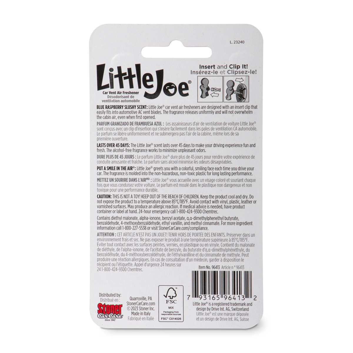 slide 2 of 2, Little Joe Air Freshener Blue Raspberry Slushie, 1 ct