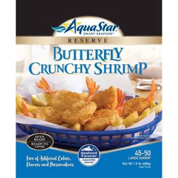 Aqua Star Breaded Butterfly Shrimp - Frozen - 24oz