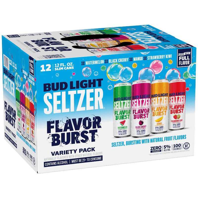 slide 9 of 11, Bud Light Seltzer Bud Light Hard Seltzer Variety Pack - 12pk/12 fl oz Cans, 12 ct; 12 fl oz