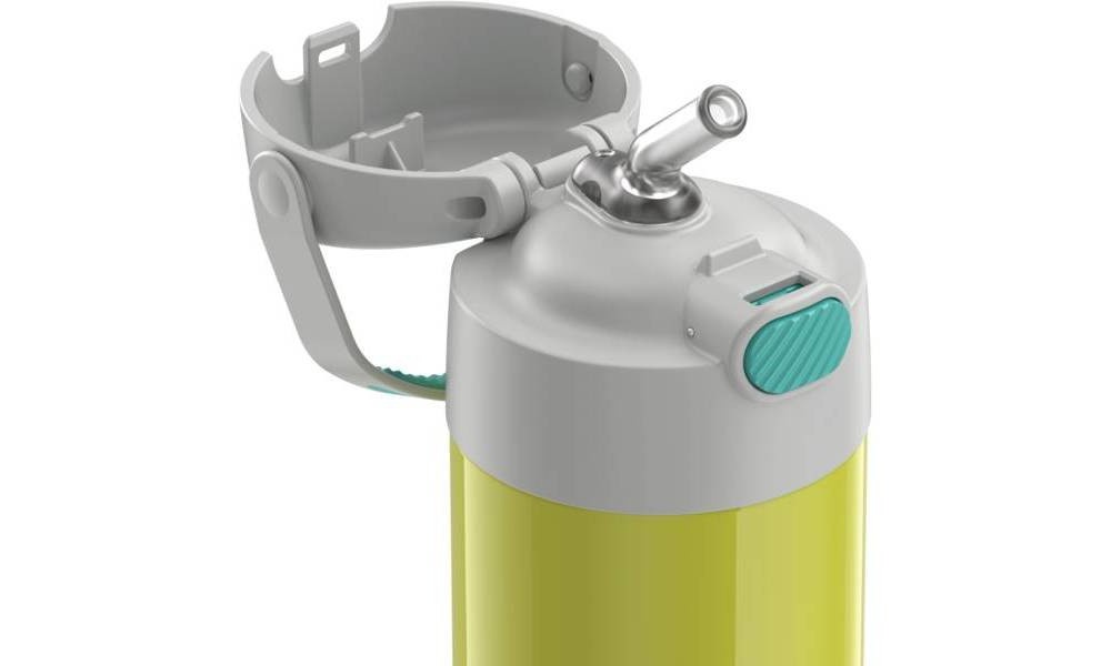 slide 7 of 9, Thermos 12oz FUNtainer Water Bottle with Bail Handle - Lime, 1 ct