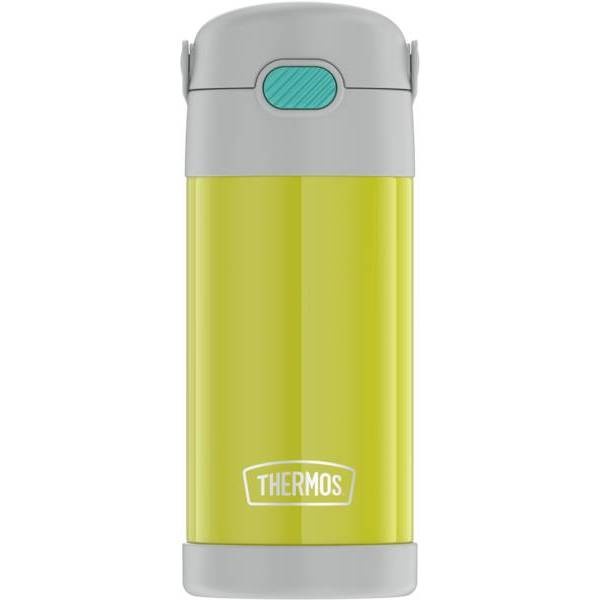 slide 1 of 9, Thermos 12oz FUNtainer Water Bottle with Bail Handle - Lime, 1 ct