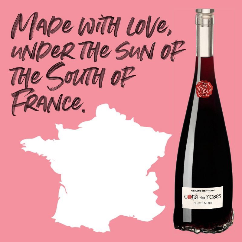 slide 6 of 8, Gerard Bertrand Gérard Bertrand Côte des Roses Pinot Noir Red Wine - 750ml Bottle, 750 ml
