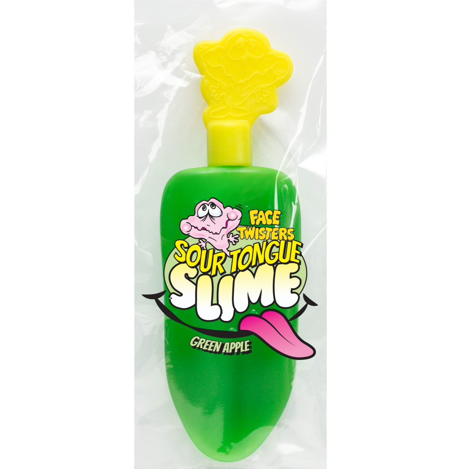 slide 1 of 3, Face Twisters Sour Tongue Slime Strawberry & Green Apple - 1.4 oz, 1.4 oz
