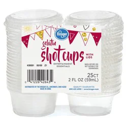 Kroger Entertainment Essentials Gelatin Shot Cups With Lids - Clear