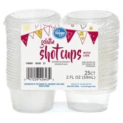 Kroger Entertainment Essentials Gelatin Shot Cups With Lids - Clear