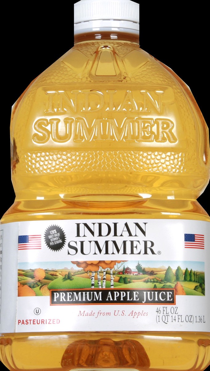 slide 2 of 6, Indian Summer Premium Apple Juice 46 fl oz, 46 oz