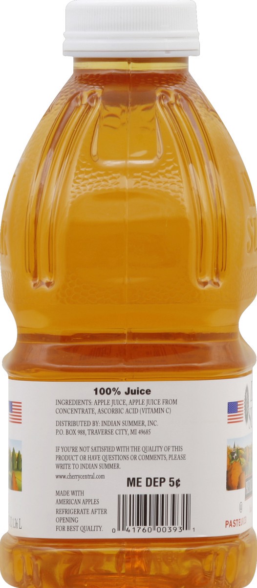 slide 6 of 6, Indian Summer Premium Apple Juice 46 fl oz, 46 oz