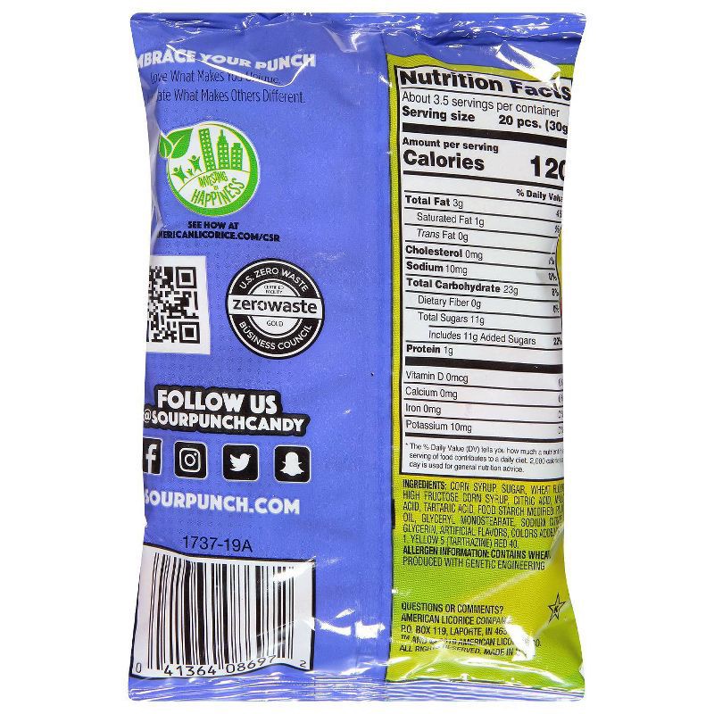slide 2 of 6, Sour Punch Mini Bites Assorted Flavors Candy - 3.5oz, 3.5 oz