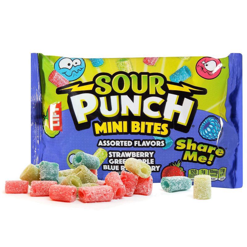 slide 3 of 6, Sour Punch Mini Bites Assorted Flavors Candy - 3.5oz, 3.5 oz
