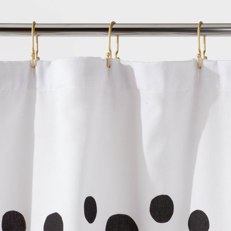 slide 2 of 4, Exploded Graphic Shower Curtain - Room Essentials™: Mid-Century Modern, Recycled Polyester & Cotton, Machine Washable, 1 ct