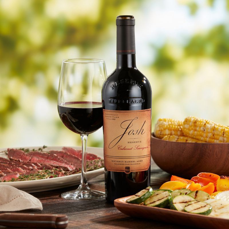 slide 6 of 10, Josh Cellars Josh Bourbon Barrel-Aged Cabernet Sauvignon Red Wine - 750ml Bottle, 750 ml