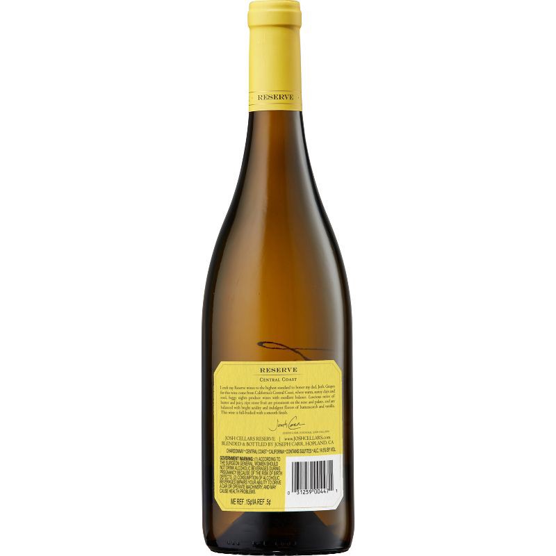 slide 4 of 5, Josh Cellars Josh Central Coast Reserve Buttery Chardonnay White Wine - 750ml Bottle, 750 ml