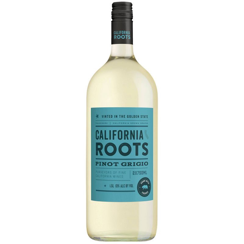 slide 1 of 3, Pinot Grigio White Wine - 1.5L Bottle - California Roots™, 1.5 liter