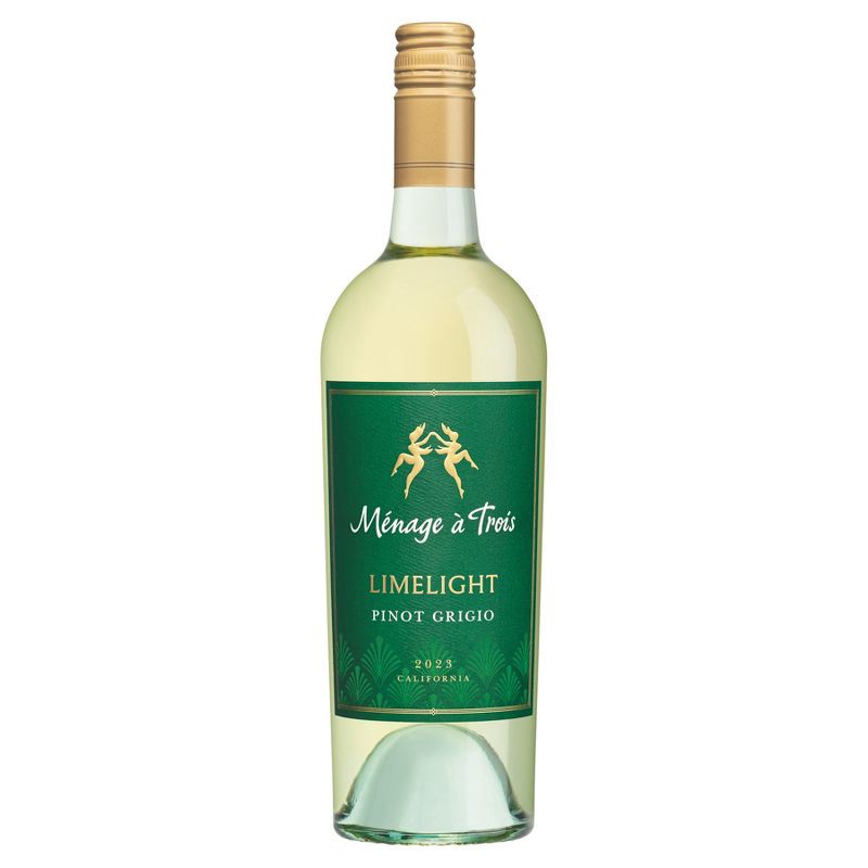 slide 1 of 7, Menage a Trois Ménage Trois Limelight Pinot Grigio White Wine - 750ml Bottle, 750 ml