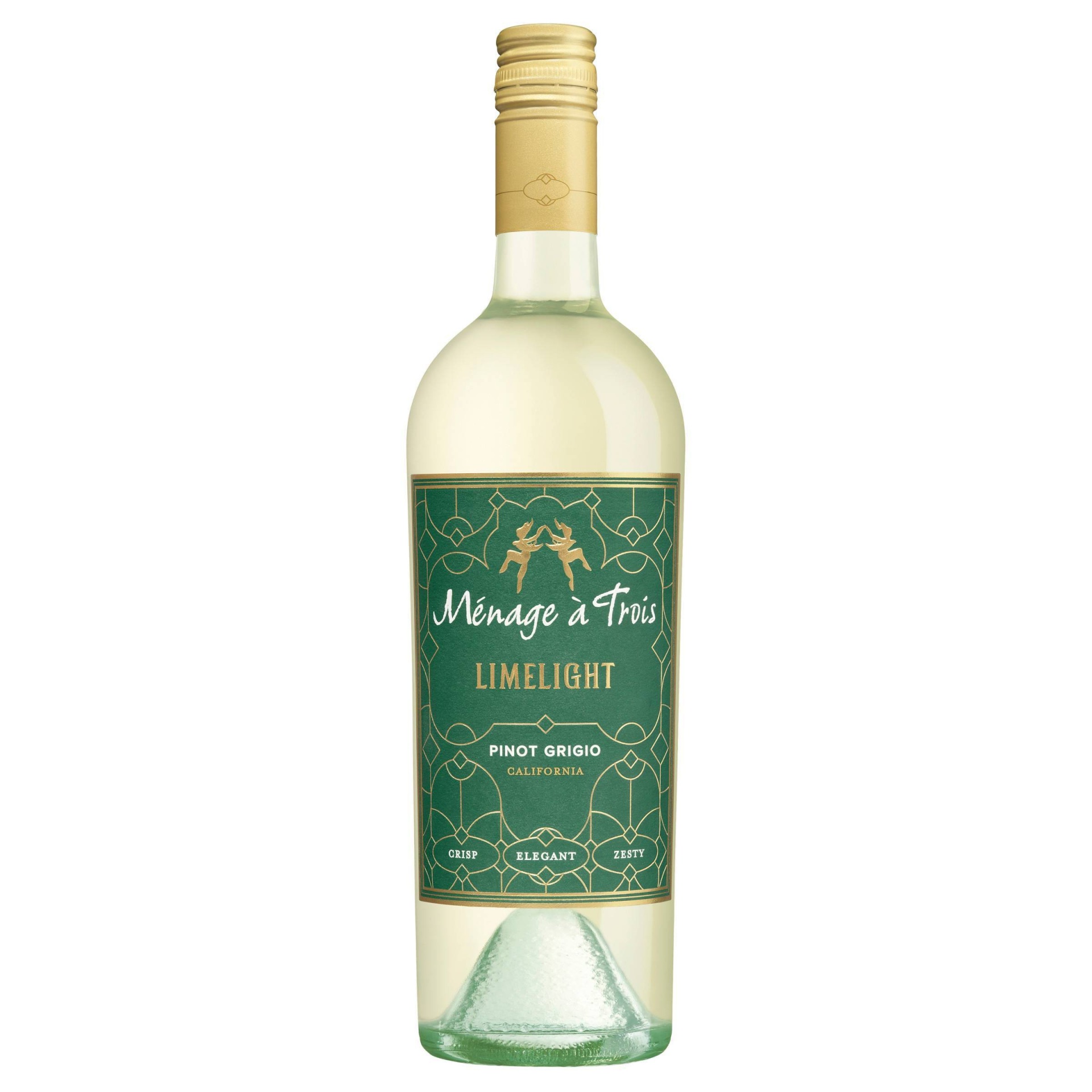 slide 1 of 3, Menage a Trois Ménage à Trois Limelight Pinot Grigio White Wine - 750ml Bottle, 750 ml