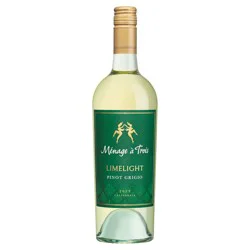 Menage a Trois Ménage Trois Limelight Pinot Grigio White Wine - 750ml Bottle