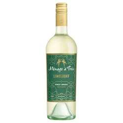 Menage a Trois Ménage Trois Limelight Pinot Grigio White Wine - 750ml Bottle