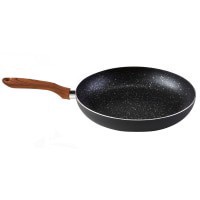 slide 4 of 9, IMUSA Stone Frying Pan - Black, 9.5 in